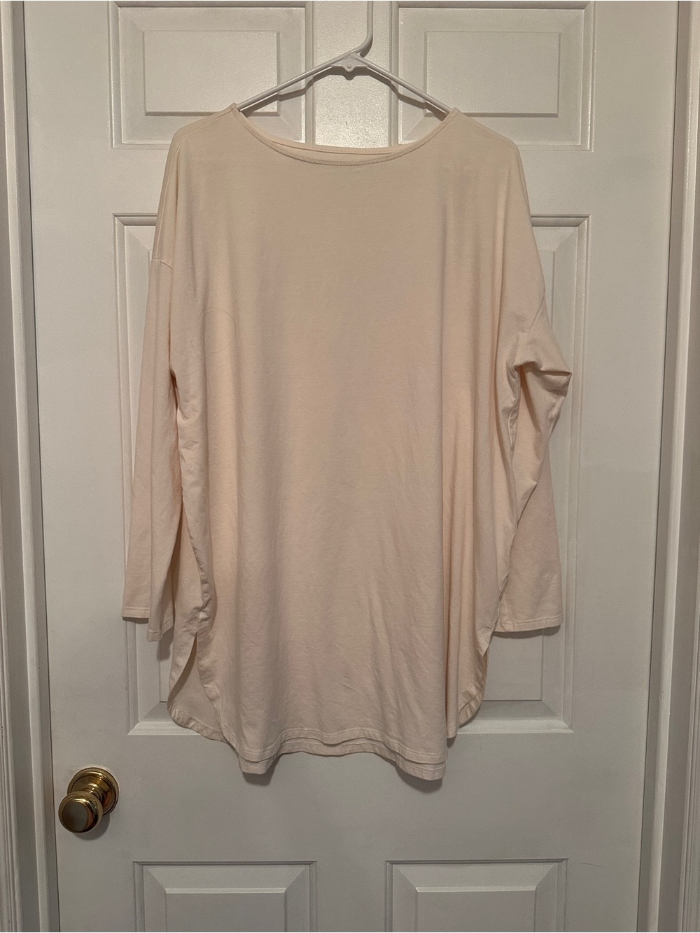 J. Jill Relaxed Long Sleeve knit soft Tunic - Light Cream XL great layering